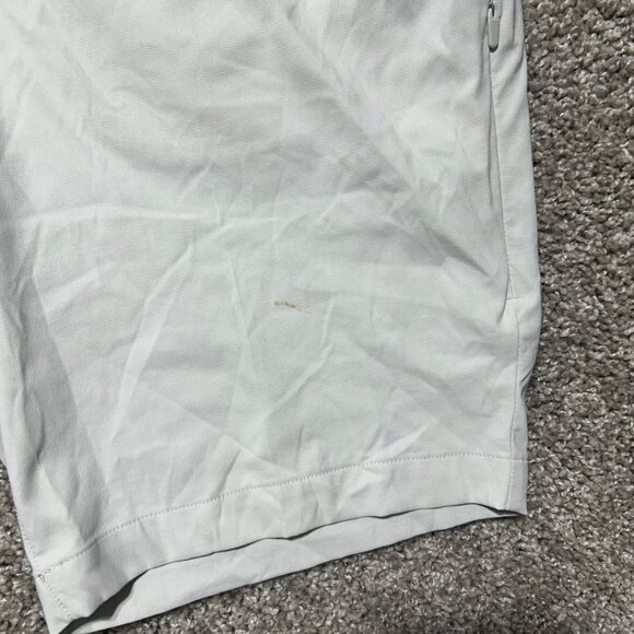 Lululemon Mens Sz 32 Light Gray ABC Shorts Stretch Athletic Casual - Picture 5 of 8